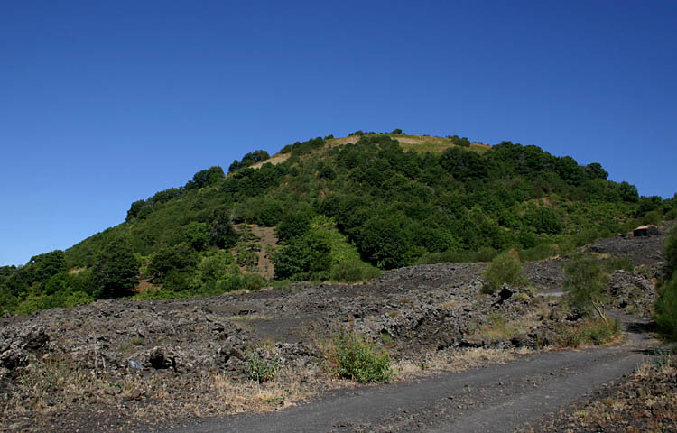 Vista del Monte Palmentelli, un conetto secondario dell'Etna